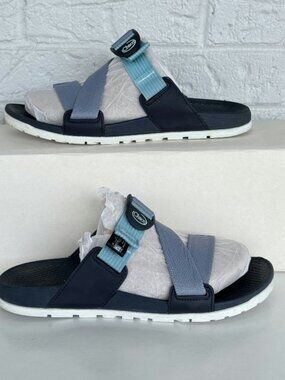 Sky Dusty Blue Chaco Lowdown Slide Adjustable Sandals Women's 8